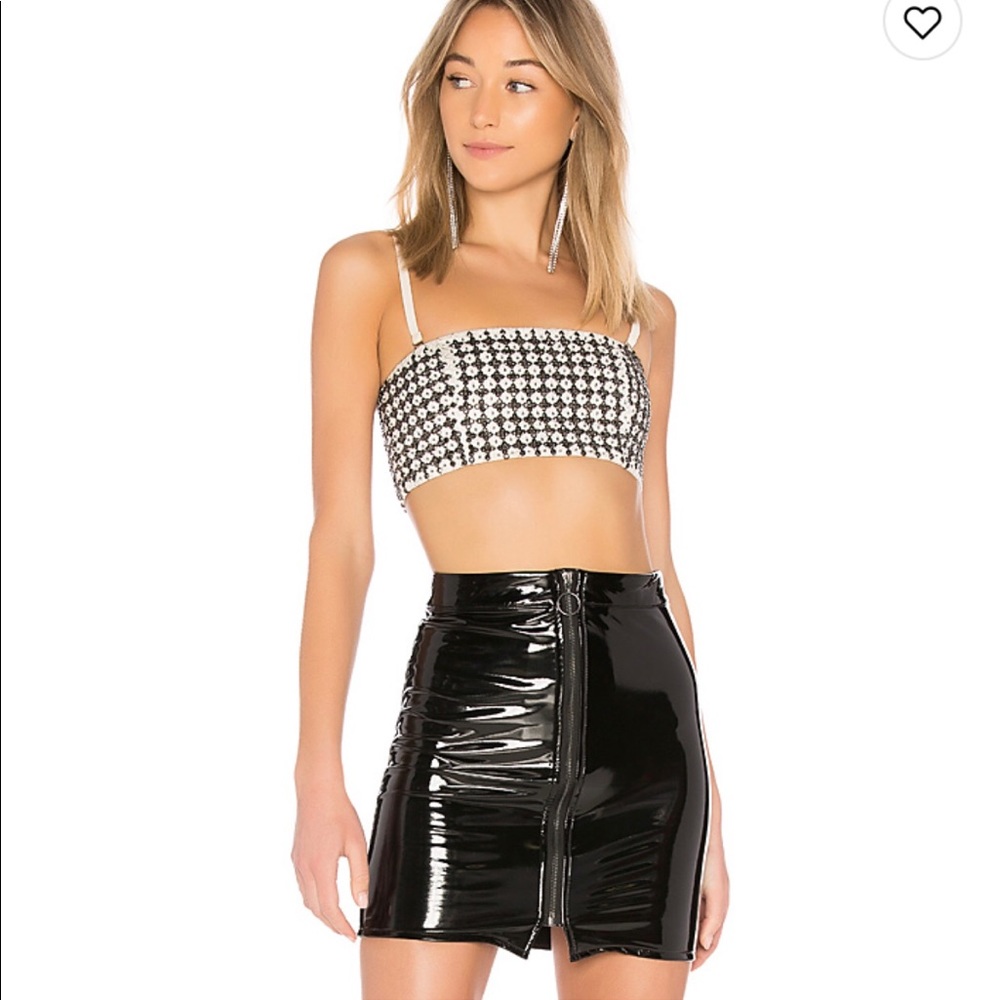 A beautiful sequin crop top
